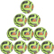 10er Ballpaket adidas World Cup Pro Winter Spielball JD8023 - lucid lemon/black/silver met. 5