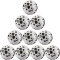 10er Ballpaket NIKE Control Fußball Spielball 100 - white/black/black 5
