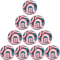 10er Ballpaket adidas WM 2026 Trionda Club Fußball Freizeitball JD8029 - beam pink/noble red/blue 5