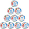 10er Ballpaket adidas WM 2026 Trionda Club Fußball Freizeitball JD8028 - white/vivid red/glory blue/green 3