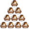 10er Ballpaket adidas Epp Club Fußball Freizeitball JW4010 - tactile gold met./white