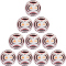 10er Ballpaket adidas Tiro League Fußball Freizeitball KA5263 - white/black/lucid red