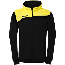 Kempa Athletics 29 Kapuzenjacke schwarz/limonengelb S
