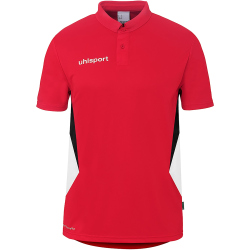 uhlsport Equipe 29 Poloshirt rot/weiß/schwarz S