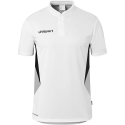 uhlsport Equipe 29 Poloshirt weiß/steingrau/schwarz S