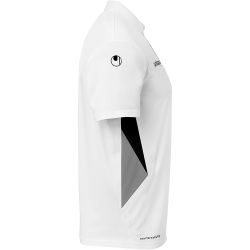 uhlsport Equipe 29 Poloshirt weiß/steingrau/schwarz S