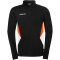 uhlsport Equipe 29 1/4-Zip Sweatshirt schwarz/weiß/fluo orange S