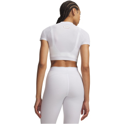 UNDER ARMOUR HeatGear Elite Cropped Mock kurzarm Funktionsshirt Damen