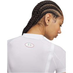 UNDER ARMOUR HeatGear Elite Cropped Mock kurzarm Funktionsshirt Damen