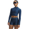 UNDER ARMOUR HeatGear Cropped Mock langarm Funktionsshirt Damen