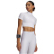 UNDER ARMOUR HeatGear Cropped Mock kurzarm Funktionsshirt Damen