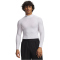 UNDER ARMOUR HeatGear Elite Mock langarm Kompressionsshirt Herren 100 - white/reflective S