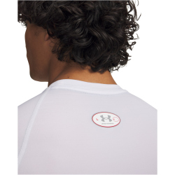 UNDER ARMOUR HeatGear Elite kurzarm Kompressionsshirt Herren 100 - white/reflective S