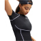 UNDER ARMOUR HeatGear Elite kurzarm Funktionsshirt Damen 008 - ultimate black/reflective XS
