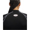 UNDER ARMOUR HeatGear Elite Cropped Mock kurzarm Funktionsshirt Damen 008 - ultimate black/reflective XS