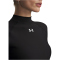 UNDER ARMOUR HeatGear Cropped Mock langarm Funktionsshirt Damen 008 - ultimate black/white XS