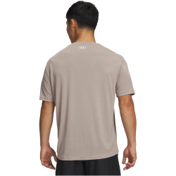 UNDER ARMOUR Tech Taping Trainingsshirt Herren 203 - timberwolf taupe/black/white M