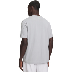 UNDER ARMOUR Tech Taping Trainingsshirt Herren 011 - mod gray/white/lumos lime M