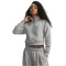 UNDER ARMOUR Rival Fleece Script 1/2-Zip Hoodie Damen 011 - mod gray light heather/white XS