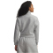 UNDER ARMOUR Rival Fleece Script 1/2-Zip Hoodie Damen 011 - mod gray light heather/white XS