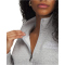 UNDER ARMOUR Rival Fleece Script 1/2-Zip Hoodie Damen 011 - mod gray light heather/white XS