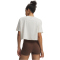 UNDER ARMOUR Scriptheart Cropped T-Shirt Damen 110 - summit white/gridiron brown S