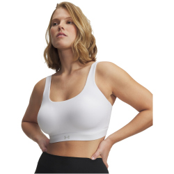 UNDER ARMOUR Effortless High-Support Sport-BH Damen 100 - white/halo gray S A-C