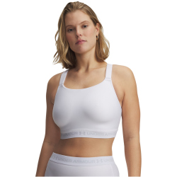 UNDER ARMOUR HeatGear Crossback High-Support Sport-BH Damen 100 - white/halo gray XS