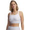UNDER ARMOUR HeatGear Crossback High-Support Sport-BH Damen 100 - white/halo gray XS
