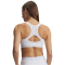 UNDER ARMOUR HeatGear Crossback High-Support Sport-BH Damen 100 - white/halo gray XS