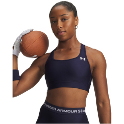UNDER ARMOUR HeatGear Mid-Support Sport-BH Damen 410 - midnight navy/white S