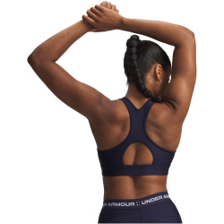 UNDER ARMOUR HeatGear Mid-Support Sport-BH Damen 410 - midnight navy/white S