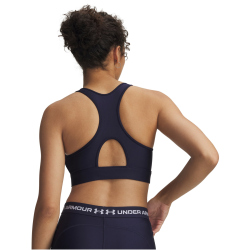 UNDER ARMOUR HeatGear Mid-Support Sport-BH Damen 410 - midnight navy/white S