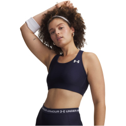 UNDER ARMOUR HeatGear Mid-Support Sport-BH Damen 410 - midnight navy/white S