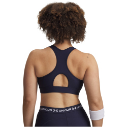 UNDER ARMOUR HeatGear Mid-Support Sport-BH Damen 410 - midnight navy/white S