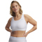 UNDER ARMOUR HeatGear Mid-Support Sport-BH Damen 100 - white/halo gray S