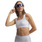 UNDER ARMOUR HeatGear Mid-Support Sport-BH Damen 100 - white/halo gray S