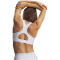 UNDER ARMOUR HeatGear Mid-Support Sport-BH Damen 100 - white/halo gray S