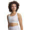 UNDER ARMOUR HeatGear Mid-Support Sport-BH Damen 100 - white/halo gray S