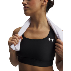 UNDER ARMOUR HeatGear Mid-Support Sport-BH Damen 008 - ultimate black/white XS