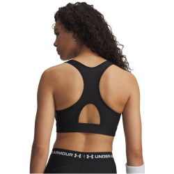 UNDER ARMOUR HeatGear Mid-Support Sport-BH Damen 008 - ultimate black/white XS