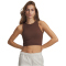 UNDER ARMOUR Seamless Cotton Tanktop Damen 230 - incense brown/kona brown XS