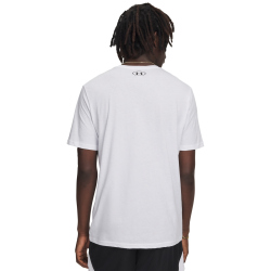 UNDER ARMOUR Oval Wordmark T-Shirt Herren 100 - white/team orange M