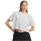UNDER ARMOUR Rival Boxy T-Shirt Damen 023 - distant gray medium heather/white XS