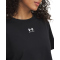 UNDER ARMOUR Rival Boxy T-Shirt Damen 001 - black/white XL