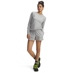 UNDER ARMOUR Sport Terry Shorts Damen 011 - mod gray light heather/white S