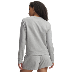 UNDER ARMOUR Sport Terry Crew Neck Sweatshirt Damen 011 - mod gray light heather/white XS