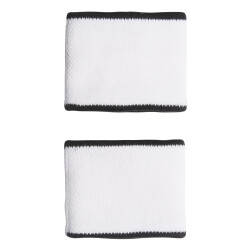 2er Pack adidas Schweißbänder weiß/schwarz
