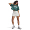 UNDER ARMOUR Icon Fleece Nov Shorts Damen 011 - mod gray light heather/white XS