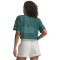 UNDER ARMOUR Football Mesh Cropped T-Shirt Damen 338 - rack green/white M